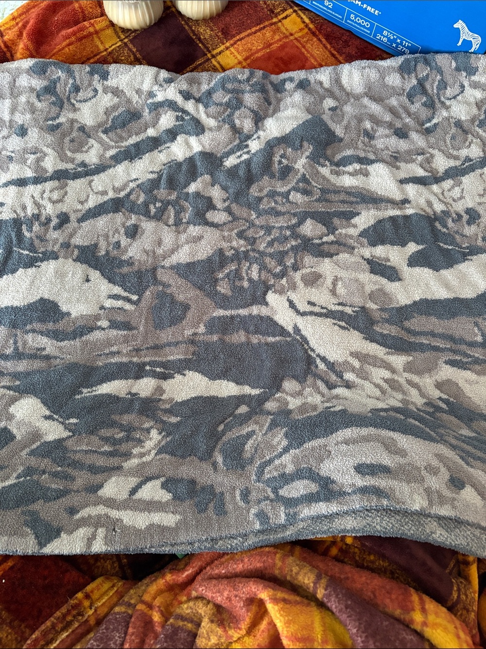 Barefoot Dreams CozyChic Abstract Camo Throw Blanket